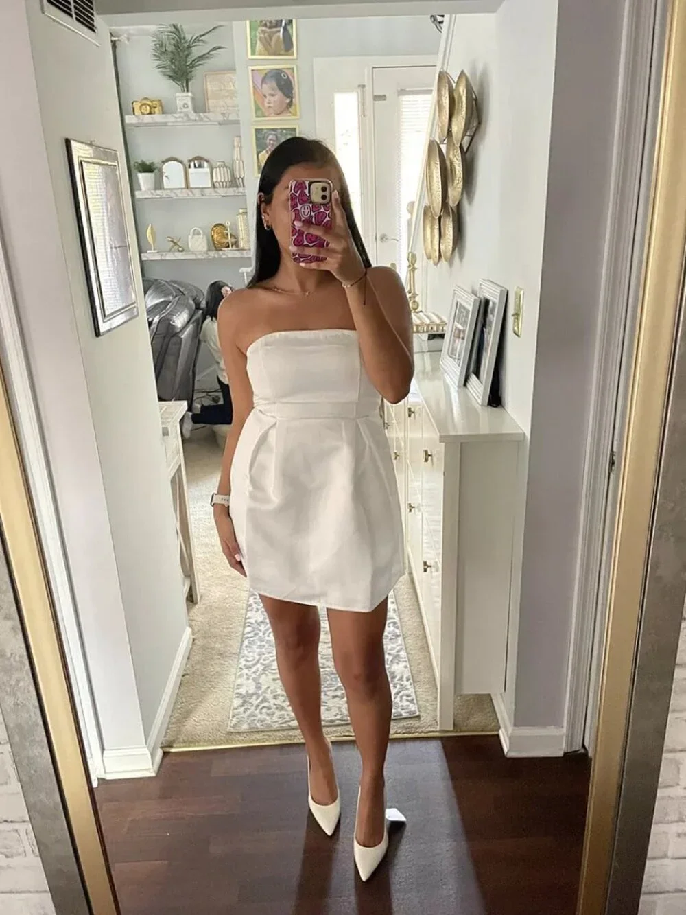 Princess Polly Spader Corset Mini Dress White Size 4 - Picture 3 of 10